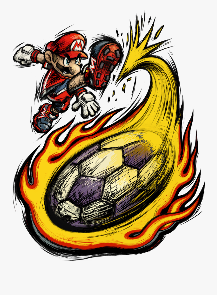Mario Strikers Charged - Super Mario Strikers Logo, Transparent Clipart