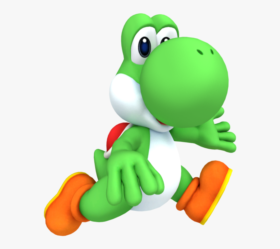 Yoshi Clipart Run - Cartoon, Transparent Clipart