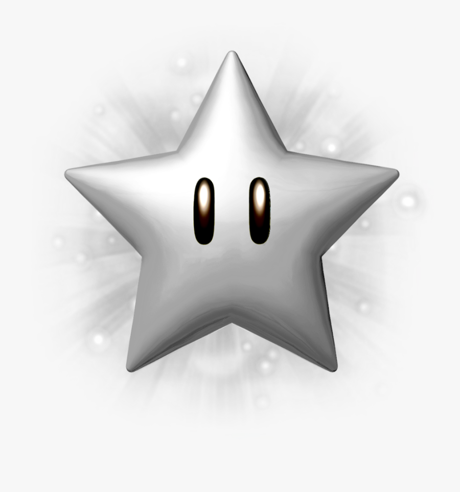 Star Mario Black And White, Transparent Clipart