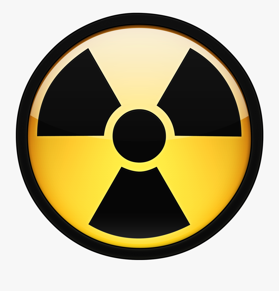 Clip Art Nuclear Waste Symbol - Nuclear Logo Black And White, Transparent Clipart