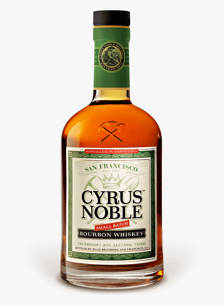 Alcoholic Beverage,distilled Whisky,single Malt Scotch - Cyrus Noble Bourbon, Transparent Clipart