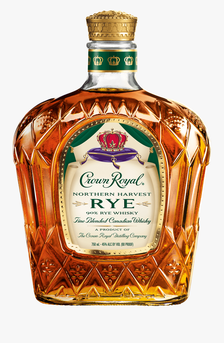 Liqueur,drink,distilled Whiskey,scotch Whisky,canadian - Crown Royal Rye Whiskey, Transparent Clipart