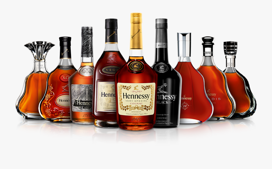 Hennessy Bottles, Transparent Clipart