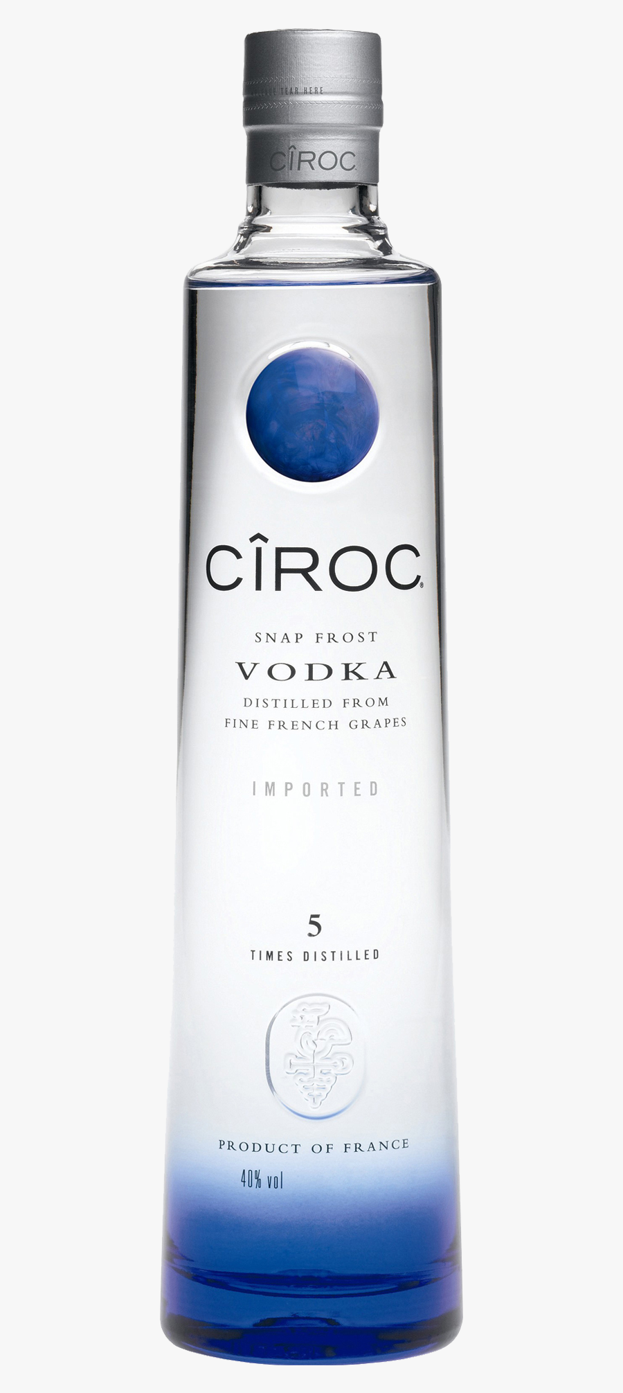 Whiskey Vector Bottle Ciroc, Transparent Clipart