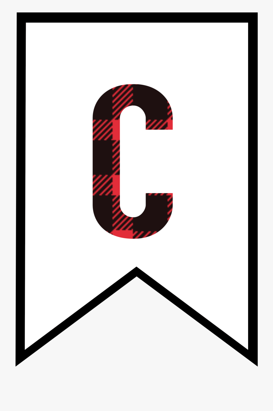 Letter R In Banner, Transparent Clipart