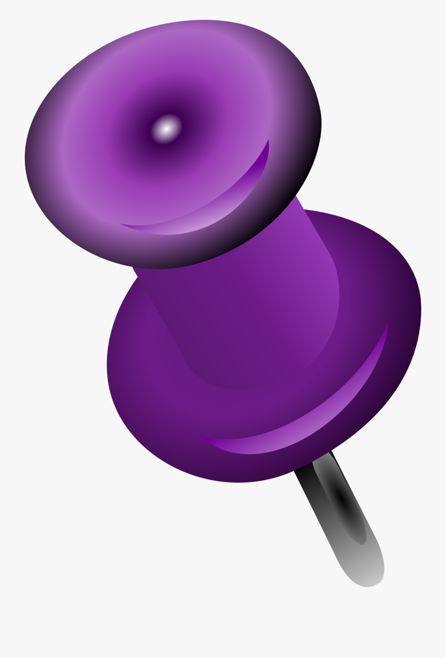 Purple,magenta,violet - Purple Push Pin Png, Transparent Clipart