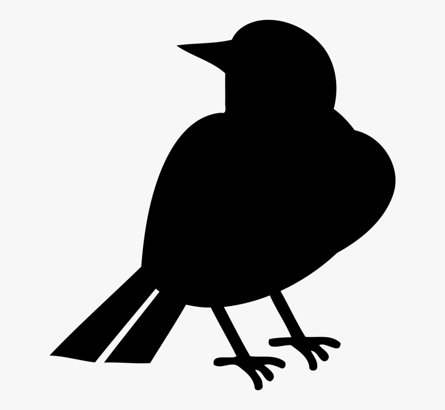 Silhouette,monochrome Photography,bird - Clip Art, Transparent Clipart
