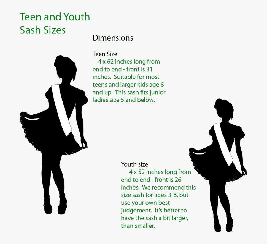 French Maid Miss United States Beauty Pageant Clip - Sash Size In Inches, Transparent Clipart