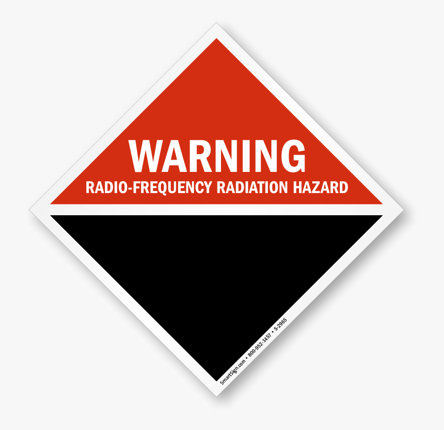 Radio Frequency Radiation Hazard - Sign, Transparent Clipart