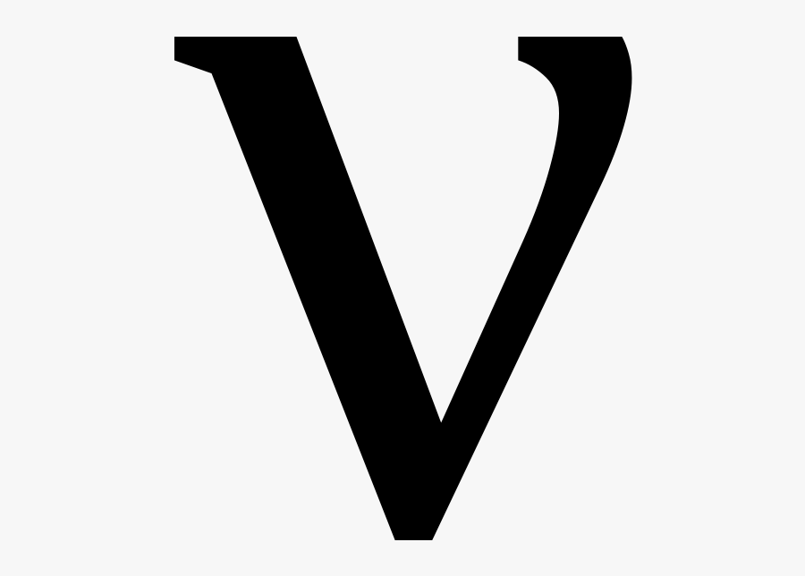 Clip Art Wiktionary - Nu Greek Letter, Transparent Clipart