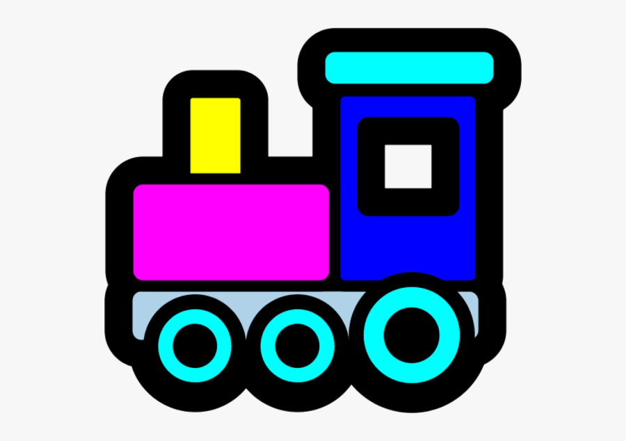 Toy Train Icon, Transparent Clipart