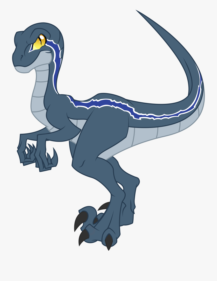 Blue World Jurassic Velociraptor - Blue Jurassic Park Clip Art, Transparent Clipart