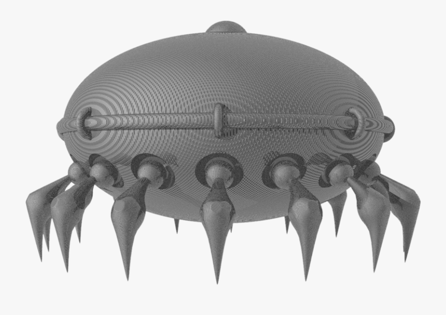 Science Fiction Png Free Download - 2d Spaceship Sprite Boss, Transparent Clipart