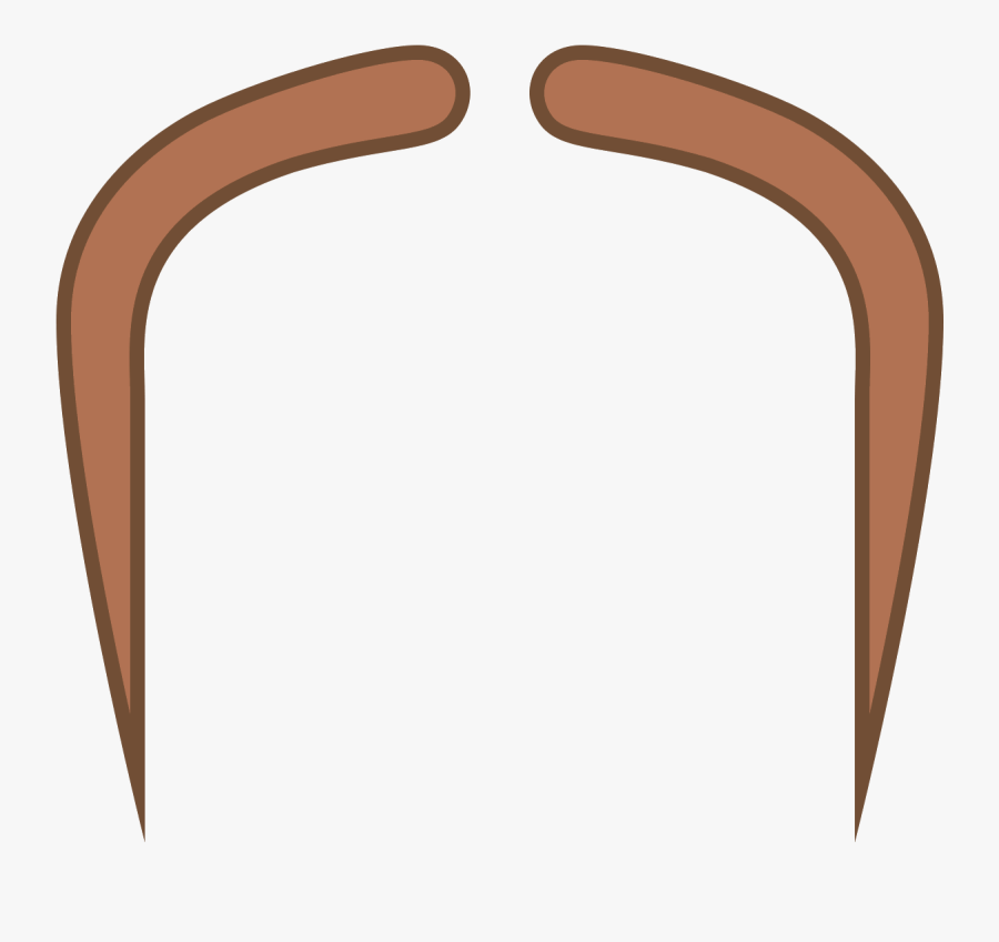 Fu Manchu Mustache Icon, Transparent Clipart