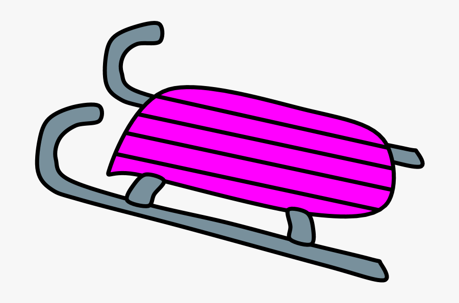 Sled, Violet, Transparent Clipart