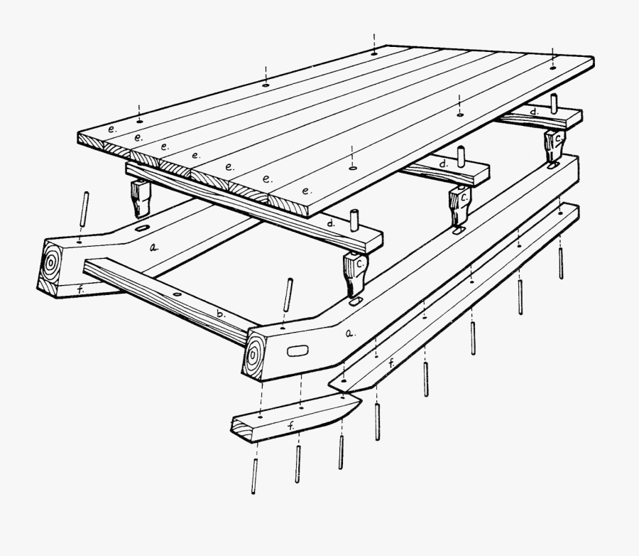 Transparent Toboggan Clipart - Parts Of A Sled, Transparent Clipart