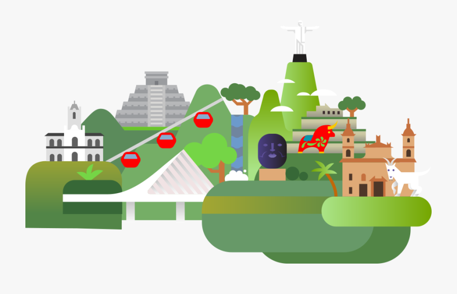 Latin America Region"s Background Image - Illustration, Transparent Clipart