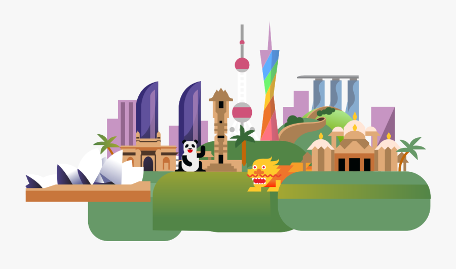 Asia Region"s Background Image - Digitas Australia Client, Transparent Clipart