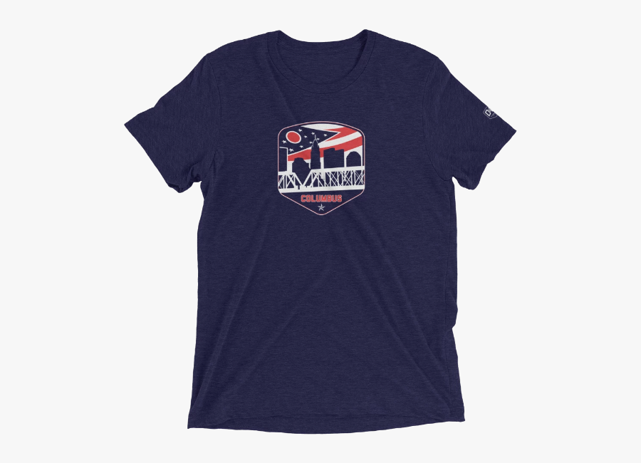 Columbus Ohio Flag Blue Skyline Shield Retro Vintage - Friday Night Lights T Shirts, Transparent Clipart