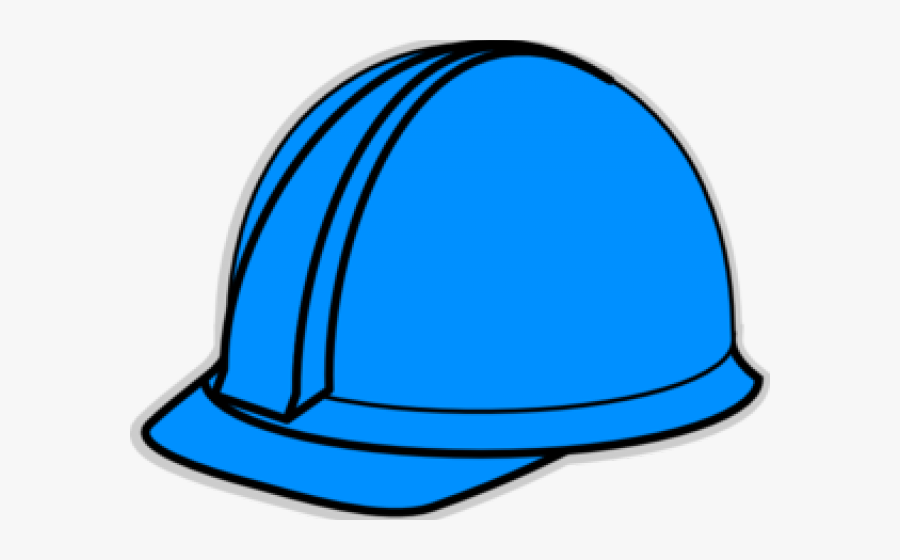 Hard Cliparts - Cartoon Blue Hard Hat, Transparent Clipart