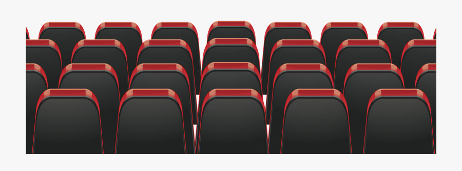 Transparent Movie Screen Clipart - Hall Chairs Illustrator Png, Transparent Clipart