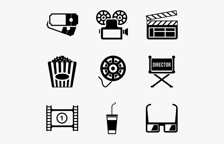 Movie Theater Icon Png - Cinema Stuff, Transparent Clipart