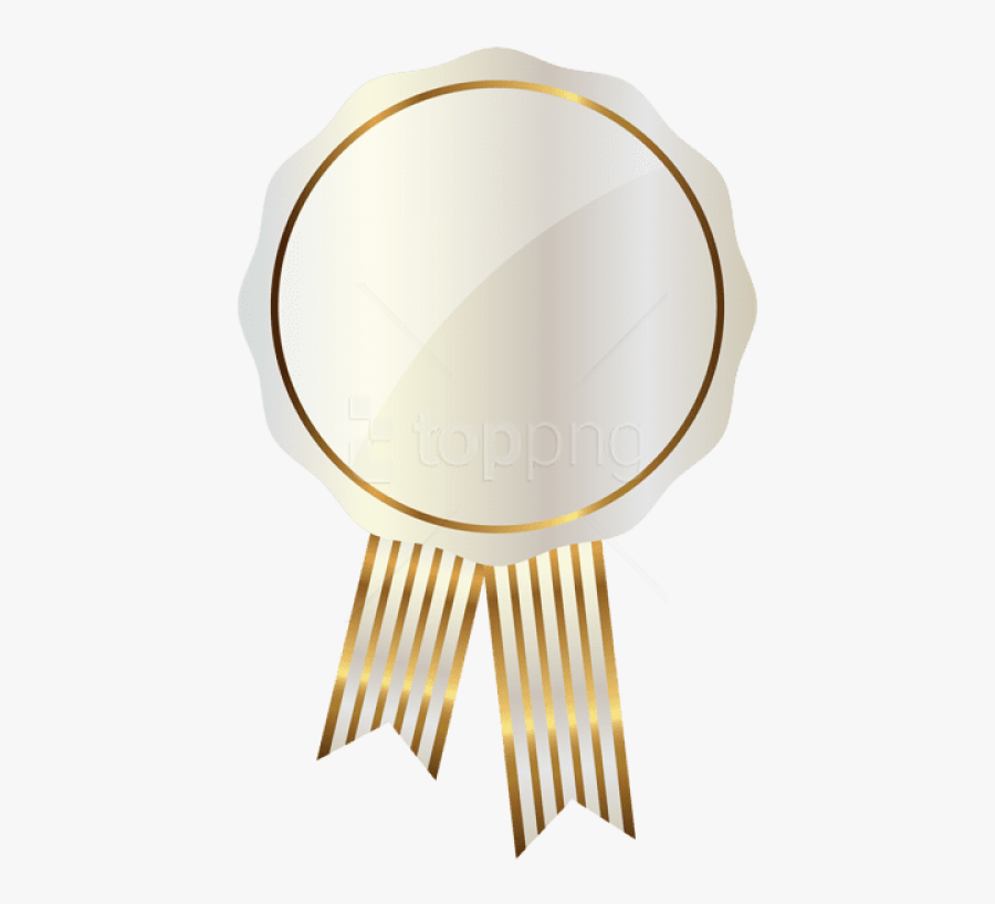 Ribbon Png, White Seal, Flower Frame, Clipart Images, - Trophy, Transparent Clipart