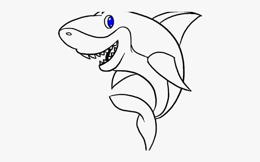 Cartoon Shark Pictures - Cartoon Shark Png Drawing, Transparent Clipart