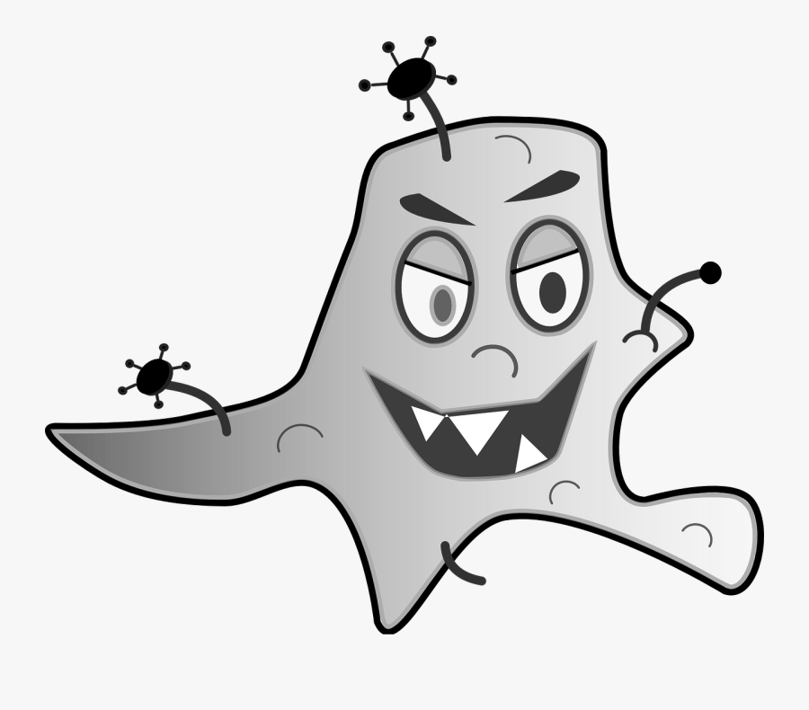 Germs Clipart Monster - Cartoon Germ Png, Transparent Clipart
