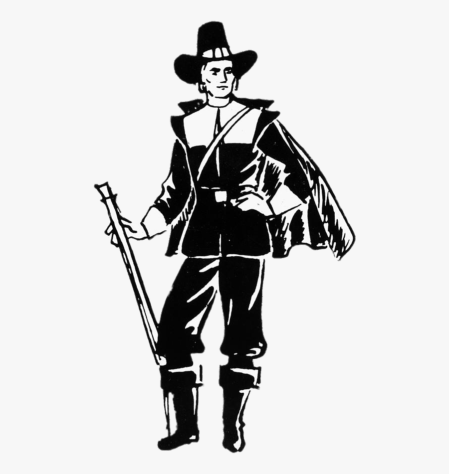 Pilgrim From 17th Century - Salem 1690 Clothing, Transparent Clipart