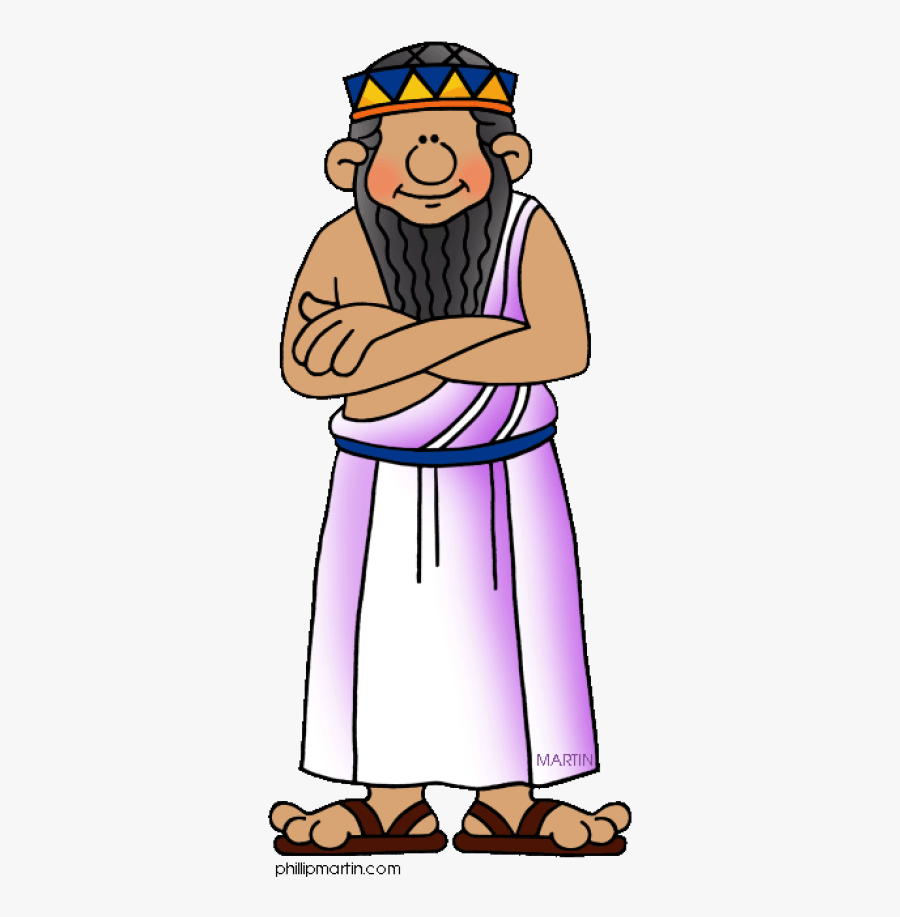 Cartoon Priest In Mesopotamia, Transparent Clipart