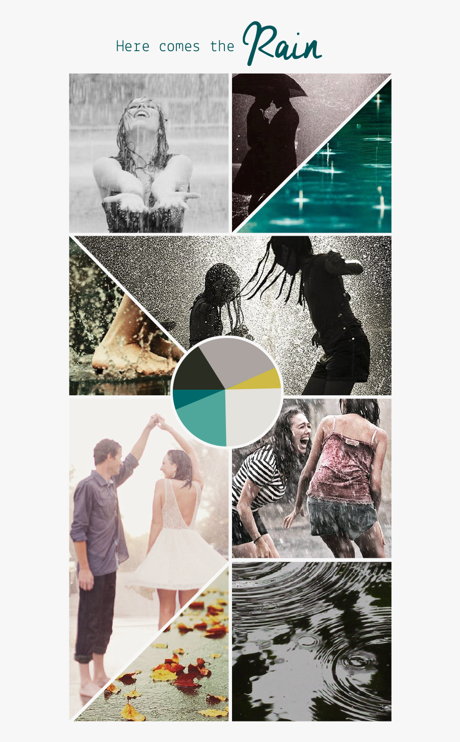 Clip Art Here Comes The Rain - Rain Mood Board, Transparent Clipart