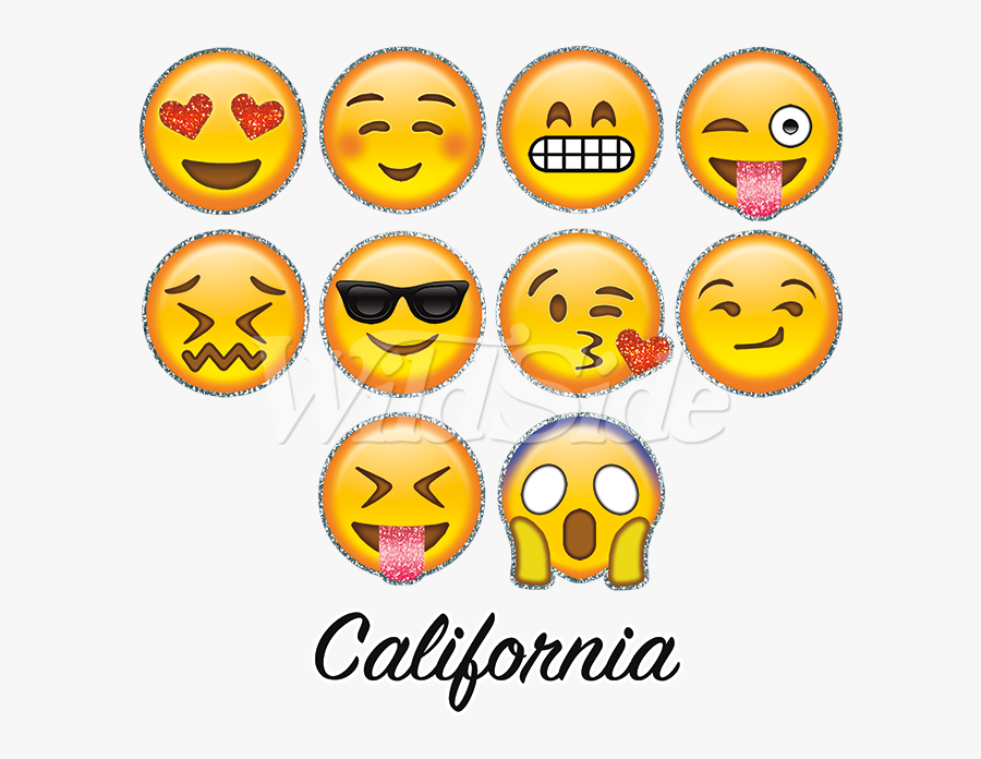 Transparent Glitter Emoji Png - Smiley, Transparent Clipart