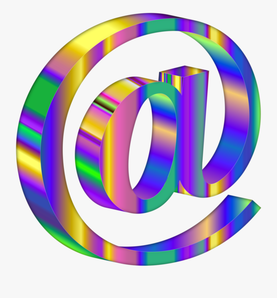 Flying Dragon Clipart - 3d Psychedelic At Sign, Transparent Clipart