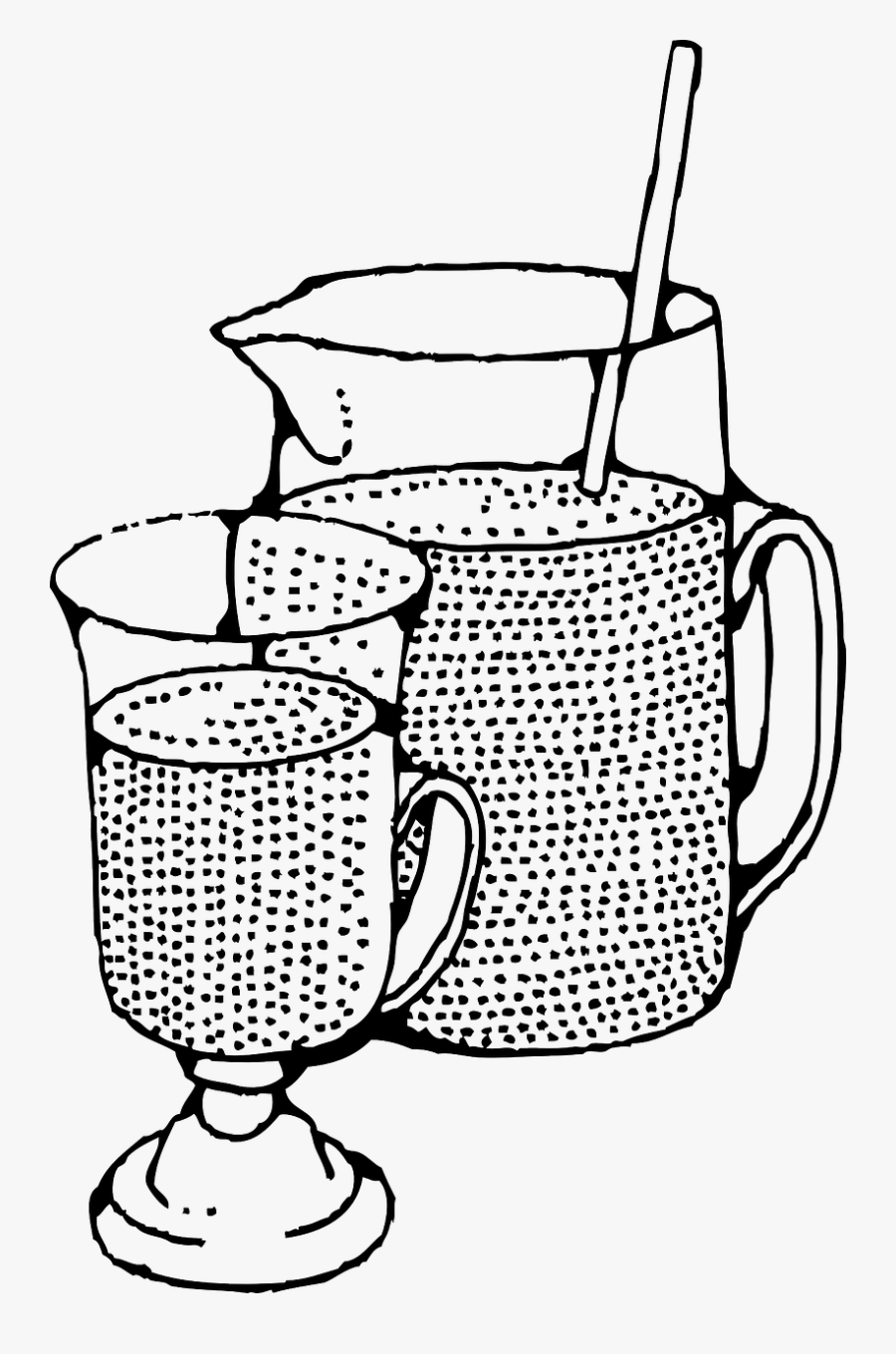 Transparent Mixed Drink Png - Punch Drink Clipart Black And White, Transparent Clipart