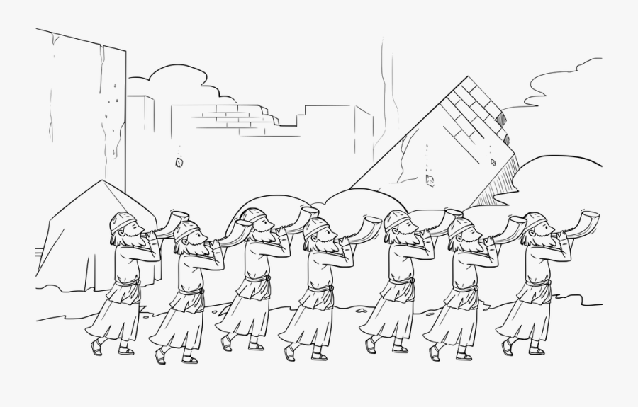 Fall Of Jericho Coloring Page, Transparent Clipart