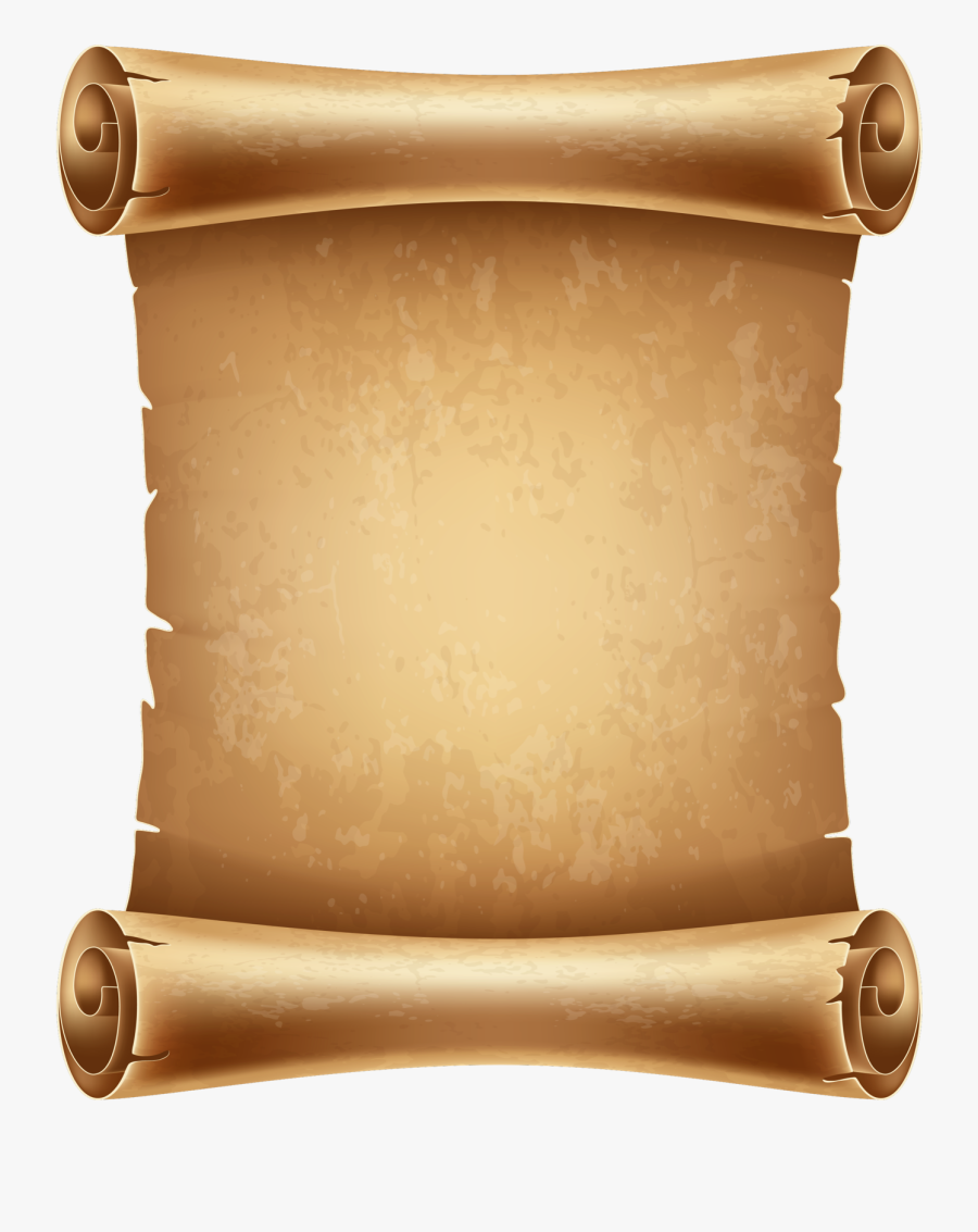 Clip Art Parchment Scrolls - Scroll Old Paper Background, Transparent Clipart