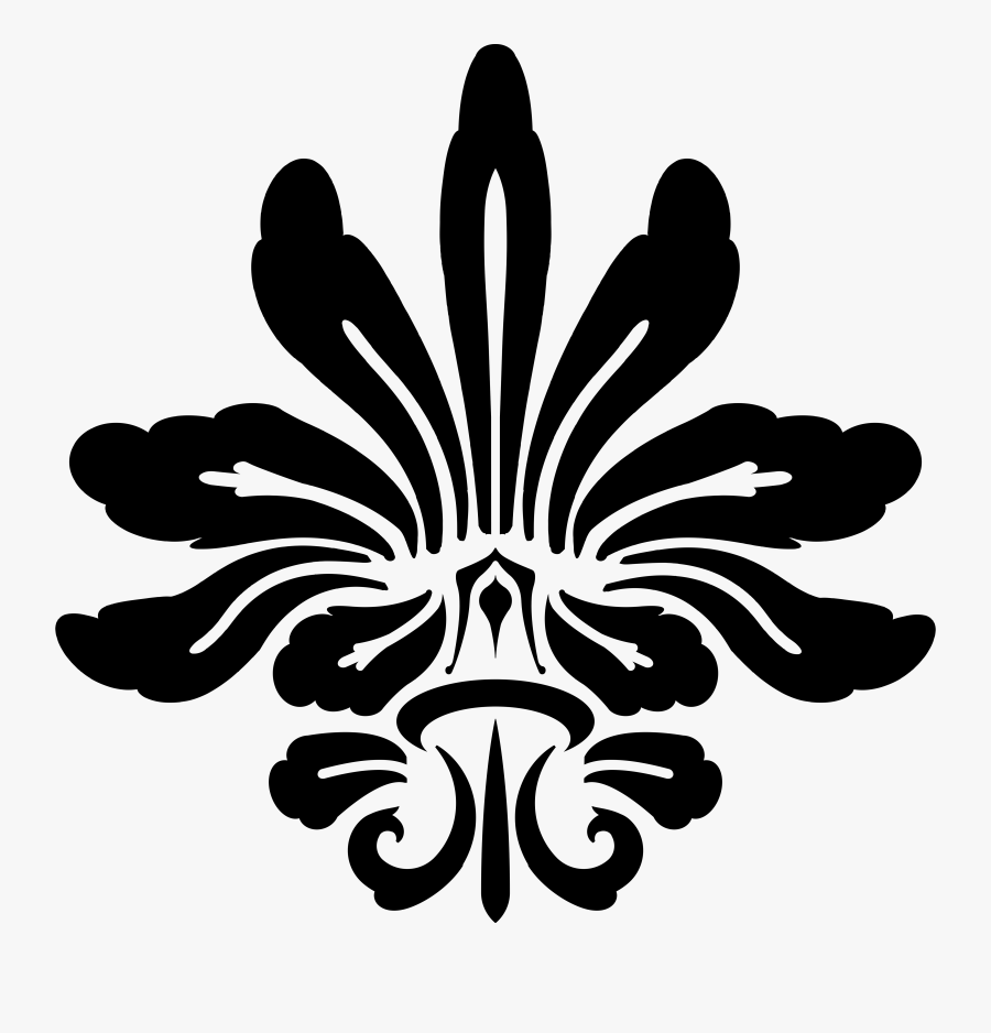 Scroll Clipart Damask - Vector Damask, Transparent Clipart