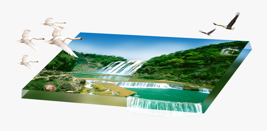 Transparent Mountain River Clipart - Gull, Transparent Clipart