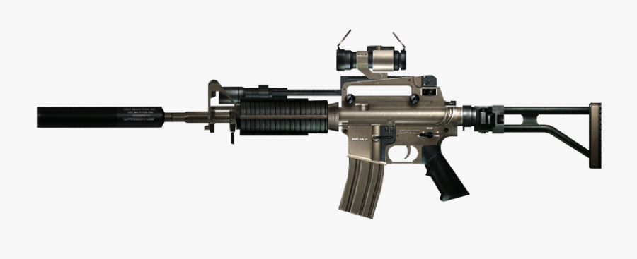 Free Download Of Assault Rifle Icon Clipart - M4a1 Custom, Transparent Clipart