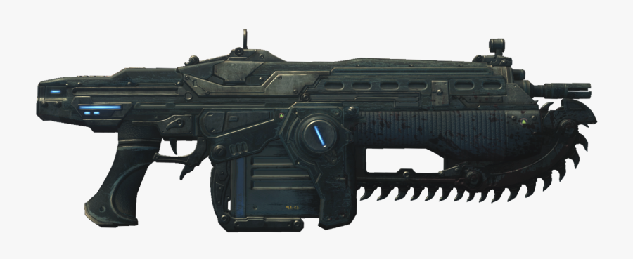 Drawn Shotgun Assault Rifle - Lancer Gears Of War Png, Transparent Clipart