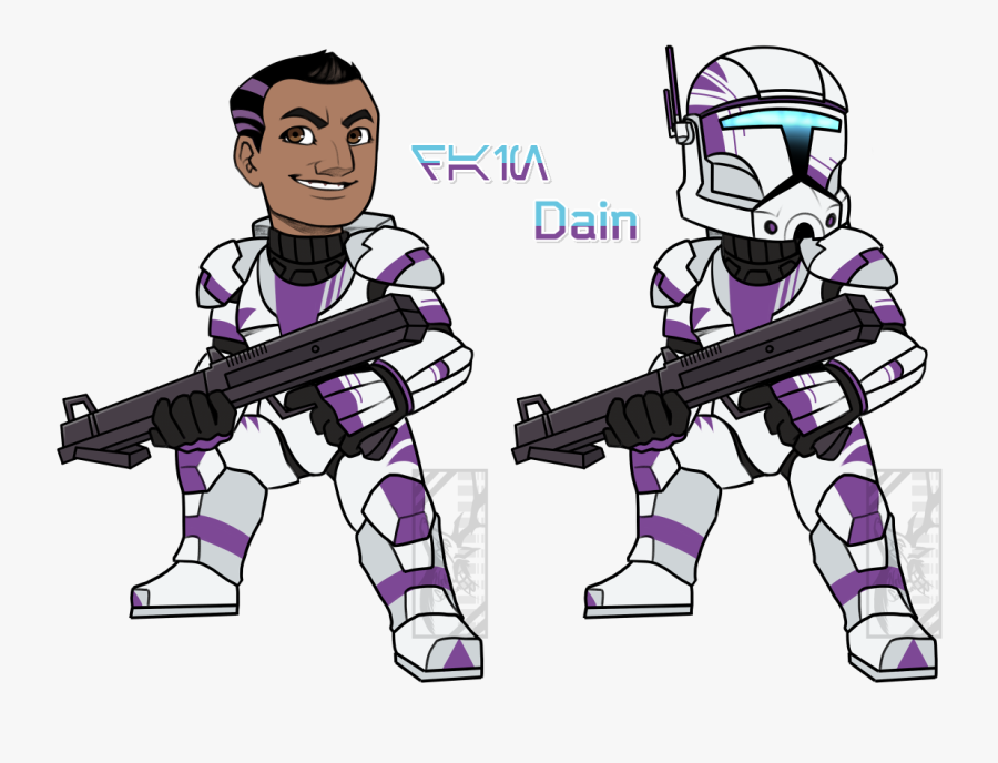 Star Wars Clone Troopers Clone Commando Clone Trooper - Assault Rifle, Transparent Clipart