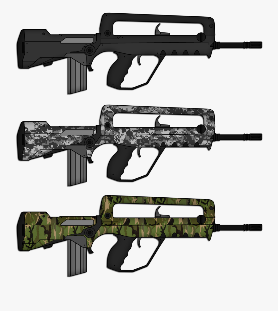 Clip Art Royalty Free Stock 10mm Vector Chris - Famas G2 Assault Rifle, Transparent Clipart