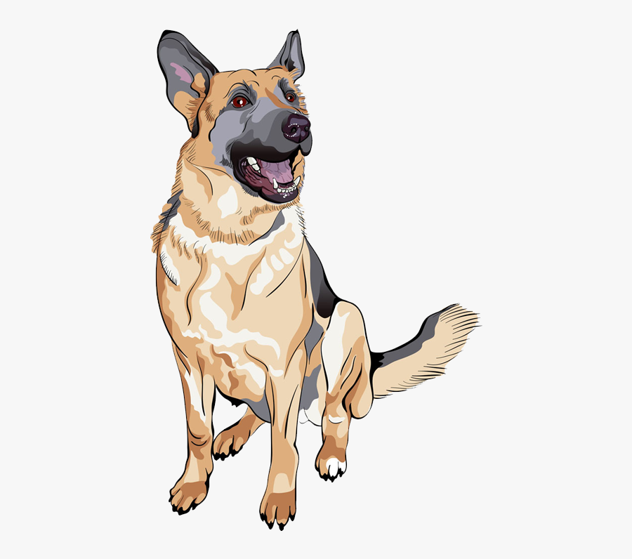 German Shepherd Royalty-free Stock Photography Clip - German Shepherd Cartoon Drawing, Transparent Clipart