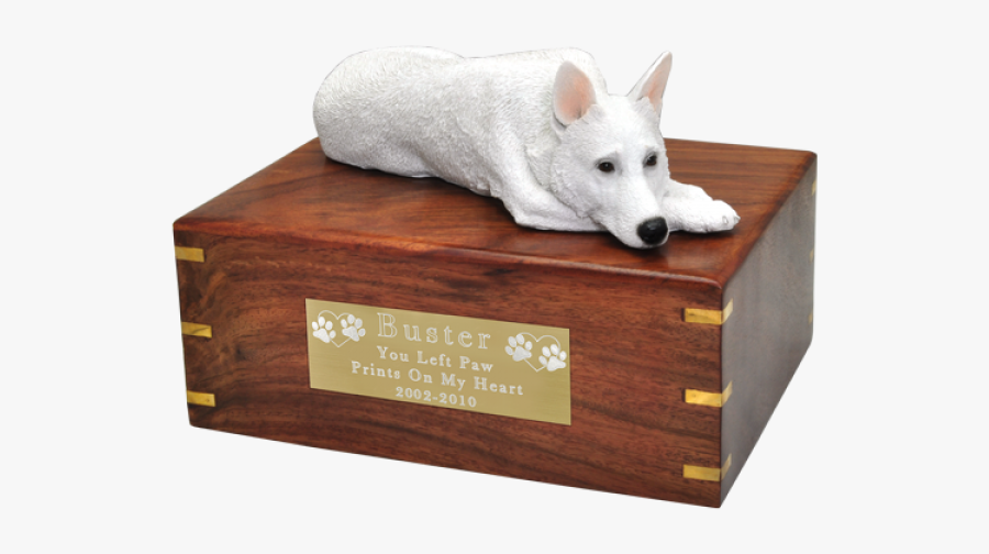White German Shepherd Urns, Transparent Clipart