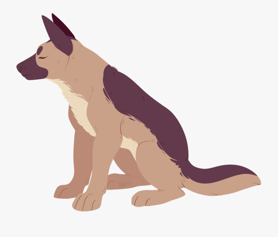 Clipart Wallpaper Blink - German Shepherd Drawing Chibi, Transparent Clipart