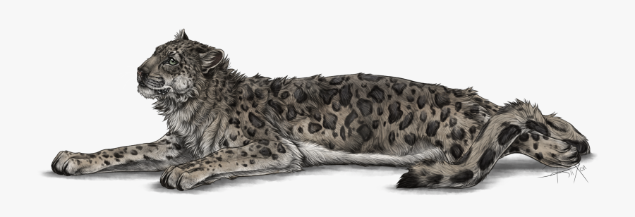 Transparent Snow Leopard Clipart - Snow Leopard Png Transparent, Transparent Clipart