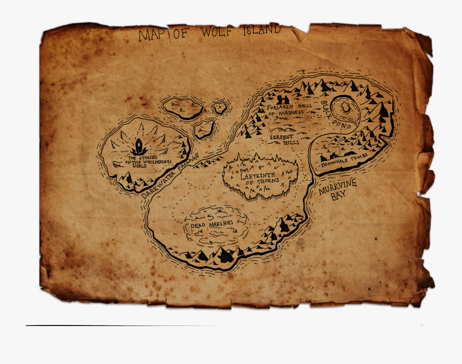 Wolf Island Finished - Drawing, Transparent Clipart