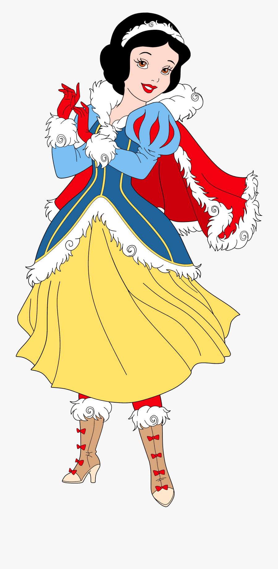Transparent Snow White Mirror Clipart - Snow White Disney Princess Winter, Transparent Clipart