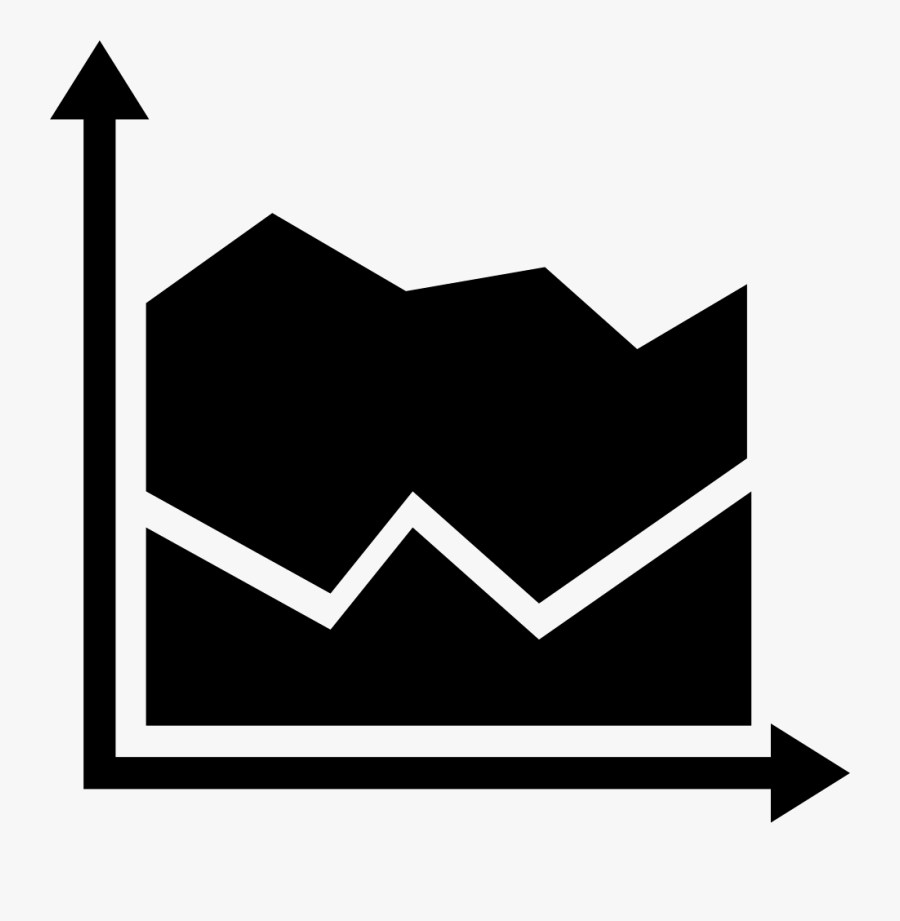 Education Chart With Horizontal And Vertical Axes Comments - Stacked Area Chart Icon, Transparent Clipart